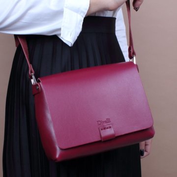 Женская сумка через плечо из натуральной кожи санг