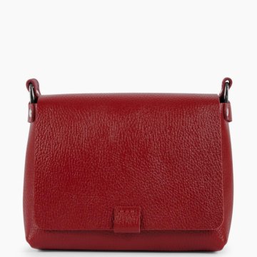 Женская сумка кросс-боди из натуральной кожи красн