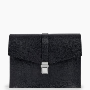 Женская сумка из натуральной кожи через плечо черн