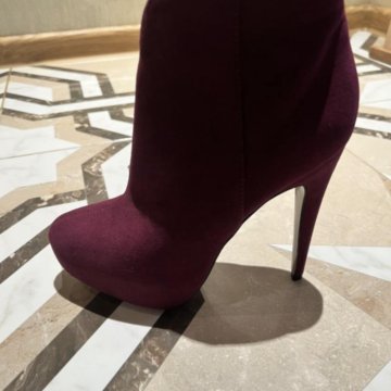 Женские ботильоны, 37р, новые, Бордовый цвет