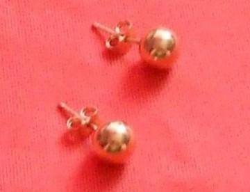 Серьги золотые шарики