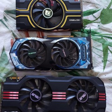 Видеокарты 4 штуки