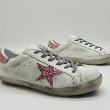 Кеды с розовой звездой GoldeGoose