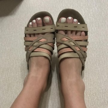 Шлёпки кожаные женские 40-41 размер