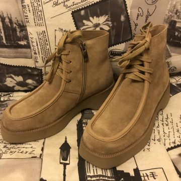 Ботинки замшевые Эконика