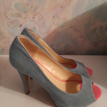 Туфли/Босоножки джинсовые