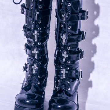 Сапоги demonia ботинки готические 40 размер латекс
