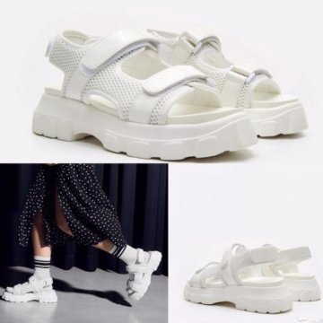 Белые сандалии Cropp