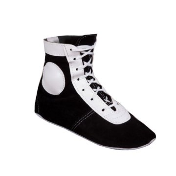 Самбовки искусственная замша (черно-белые) Е013