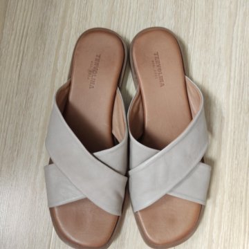 Шлепки натуральная кожа