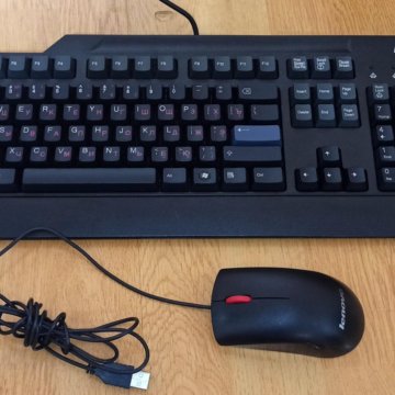 Клавиатура и мышка Lenovo USB