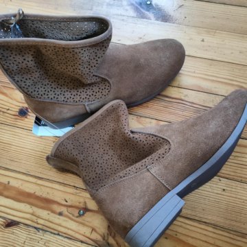Ботильоны из натуральной замши