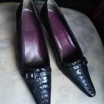 Туфли, лак,Витаж.Ретро(Каблук