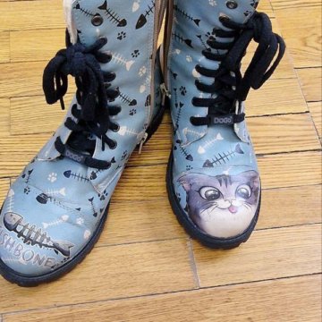 Ботинки женские в духе Dr martens
