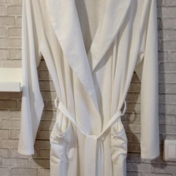 Белый халат, трикотаж