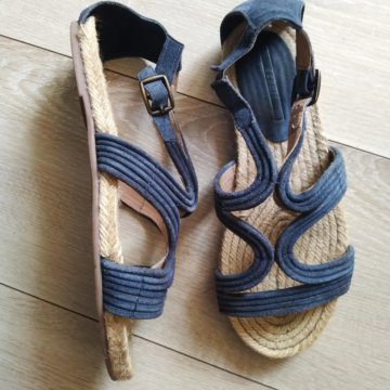 Босоножки замша Esprit плетёные