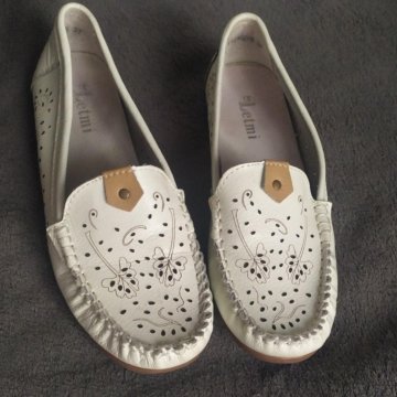 Мокасины натур кожа