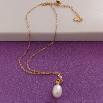 Ожерелье с искусственной жемчужиной