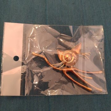 Брошка с космическим котиком