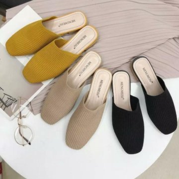 Новые мюли тканевые