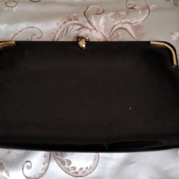 Клатч натуральный лак винтаж