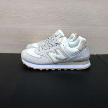 Кроссовки New Balance 574 женские светлые бежевые