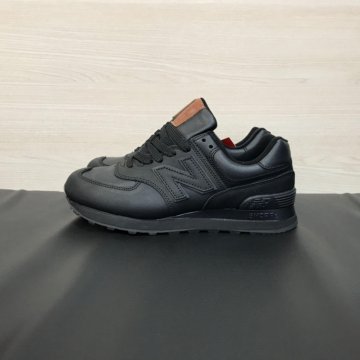 Кроссовки New Balance 574 кожаные черные