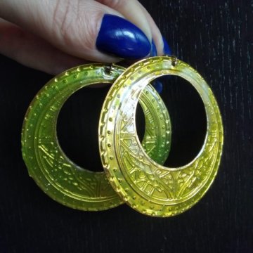 Крупные серьги кольца