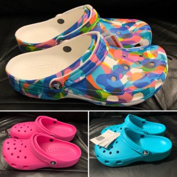 Кроксы crocs оригинал с принтом