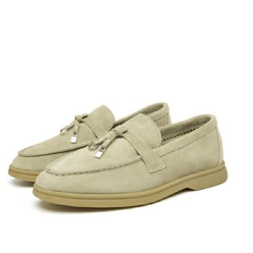 Замшевые лоферы из натуральнлй замши