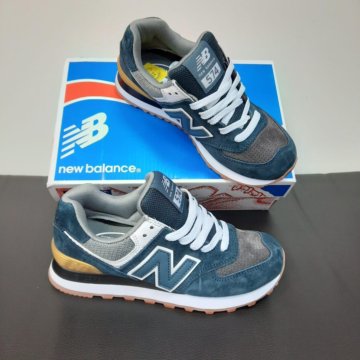 Кроссовки New Balance 574 замшевые зеленые