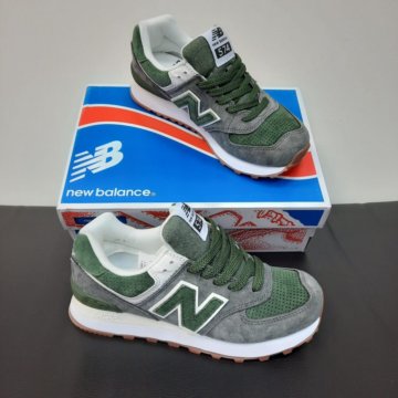 Кроссовки New Balance 574 зеленые
