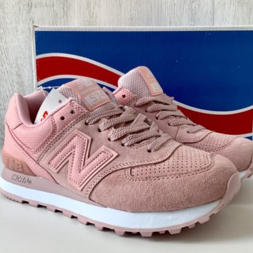 Кроссовки New balance 574 цвет пудра р.36/40