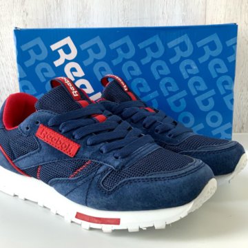 Кроссовки Reebok замша/текстиль синие