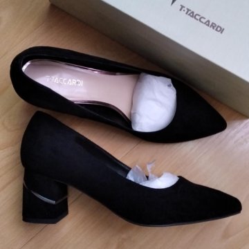 Туфли на среднем каблуке, носили 1 раз