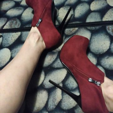 Ботильоны замша