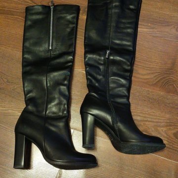 Женские сапоги высокие демисезонные