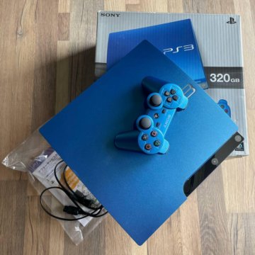 Sony PS3 Slim Splash Blue 160 Gb