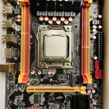 Материнская плата LGA 2011 x79 + Intel xeon 2620v2