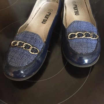 Балетки 33, натуральная кожа