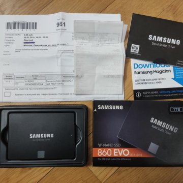 Samsung 860 EVO 1TB SSD Б/У на гарантии