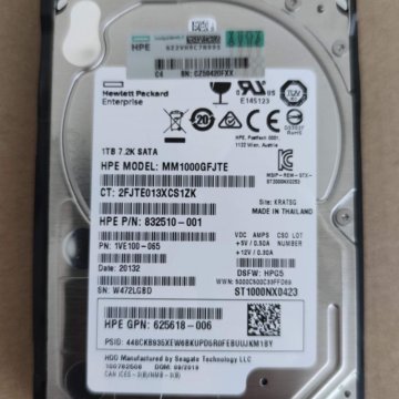 Новый жёсткий диск HPE MM1000GFJTE 1Tb в корзине