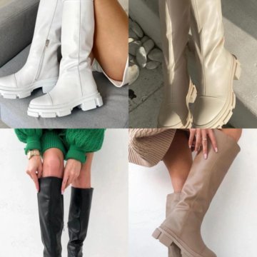 Зимние сапоги на тракторной подошве