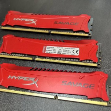 DDR3 12GB (4*3) Kingston HyperX Savage 1600Mhz