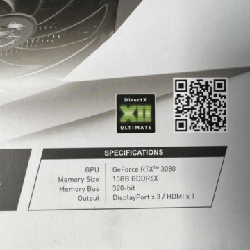 Видеокарты MSI RTX 3080 Suprim X