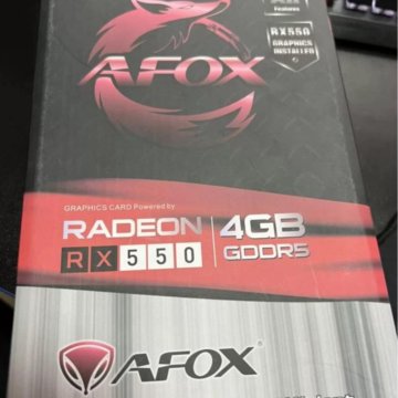 Afox AMD Radeon RX 550 4GB гарантия чек New