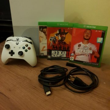 Xbox one s 1TB + Игры (RDR2 - FIFA20 - L.A.NOIR)