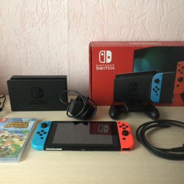 Nintendo Switch + игра(Animal Crossing)
