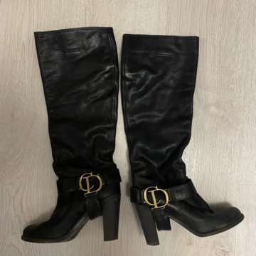 Ботфорты Dior кожаные