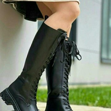 ???? LOUIS VUITTON натуральные кожаные сапоги осенни